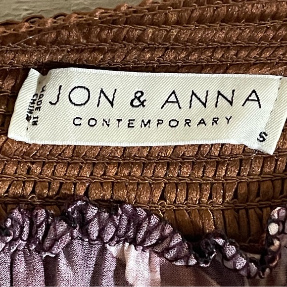 Jon & Anna Contemporary Burgundy Floral Boho Pleated Maxi Skirt Small NWT - Picture 10 of 15